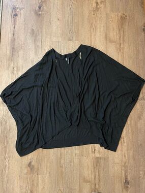 Maurices Black Dolman Sleeve Kimono